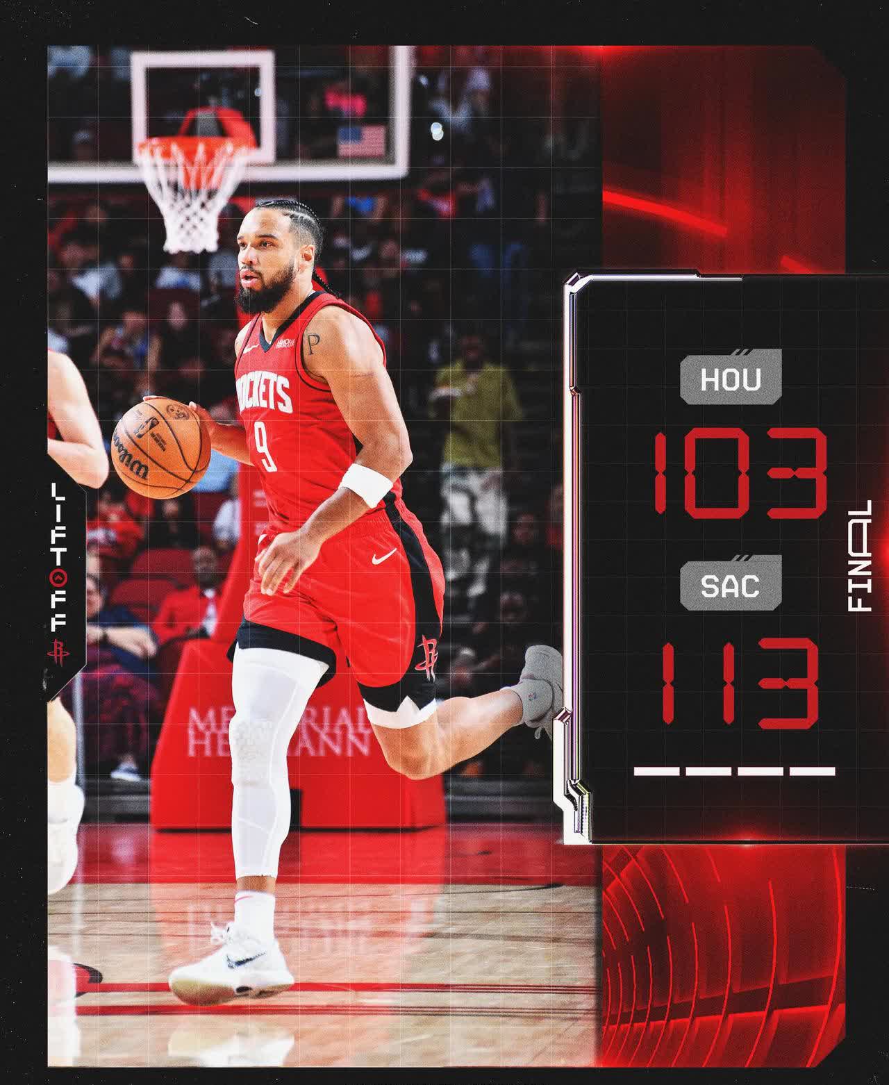 火箭大胜篮网，摆脱连败